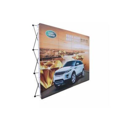 Straight tension fabric display backdrop 10' both sides printing (front&back)