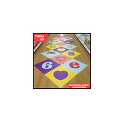 Free Design Custom pvc shape floor sticker