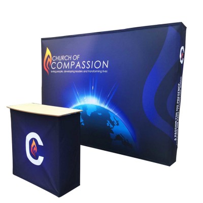 10ft Portable  exhibition displays Trade Show Wall Media Wall Banner Stand