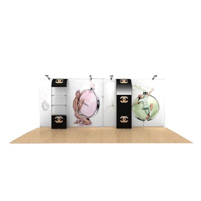 Folding aluminum alloy fabric roll display stands